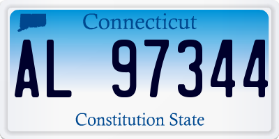 CT license plate AL97344