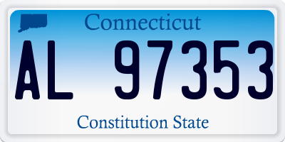 CT license plate AL97353