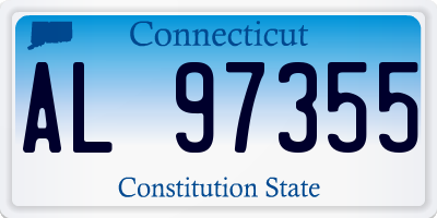 CT license plate AL97355
