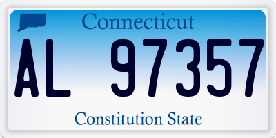 CT license plate AL97357