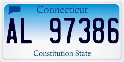 CT license plate AL97386