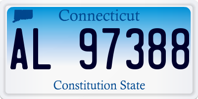 CT license plate AL97388