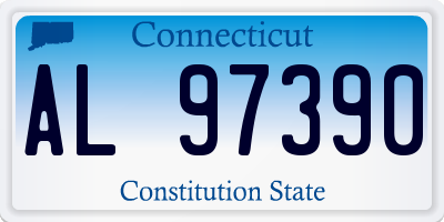 CT license plate AL97390