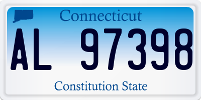CT license plate AL97398