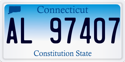 CT license plate AL97407