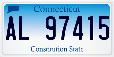 CT license plate AL97415