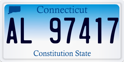 CT license plate AL97417