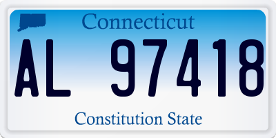CT license plate AL97418