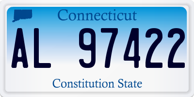 CT license plate AL97422