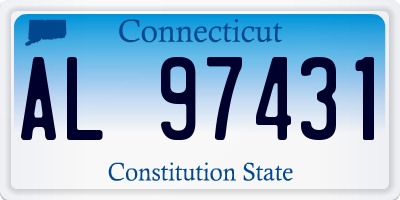 CT license plate AL97431