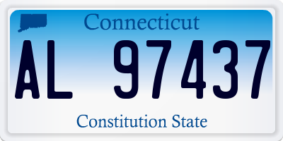 CT license plate AL97437