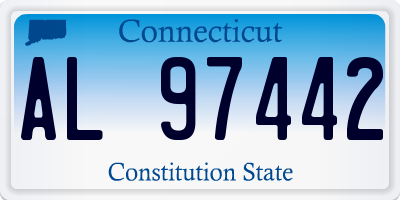 CT license plate AL97442