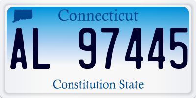CT license plate AL97445