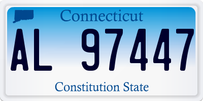 CT license plate AL97447