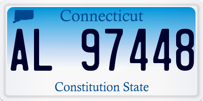 CT license plate AL97448