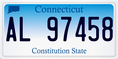 CT license plate AL97458