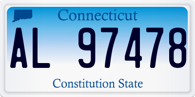 CT license plate AL97478
