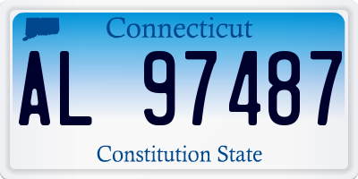 CT license plate AL97487