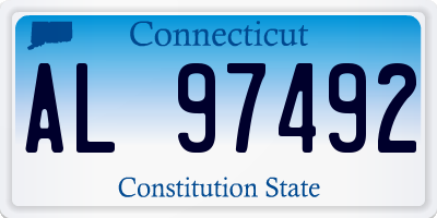CT license plate AL97492