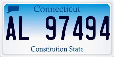 CT license plate AL97494