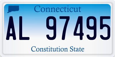 CT license plate AL97495