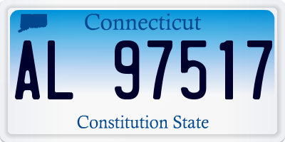 CT license plate AL97517