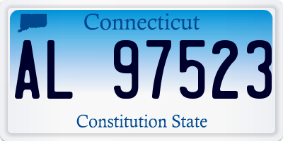 CT license plate AL97523
