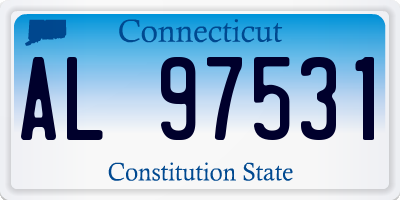 CT license plate AL97531