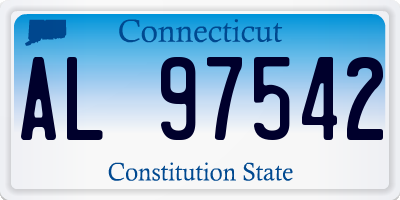 CT license plate AL97542