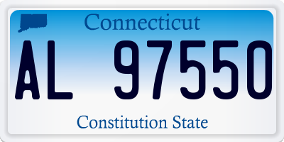 CT license plate AL97550
