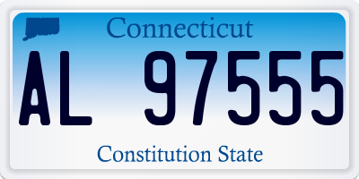 CT license plate AL97555
