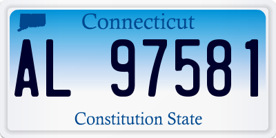 CT license plate AL97581