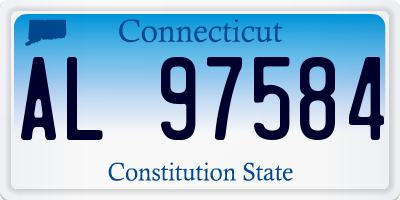 CT license plate AL97584