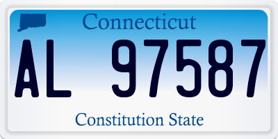 CT license plate AL97587