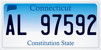CT license plate AL97592