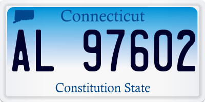 CT license plate AL97602