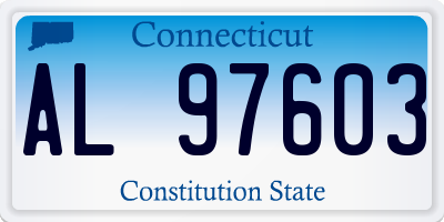 CT license plate AL97603