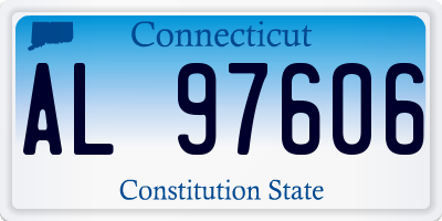 CT license plate AL97606