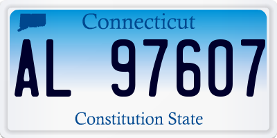 CT license plate AL97607
