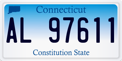 CT license plate AL97611