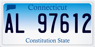 CT license plate AL97612