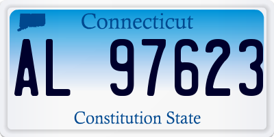 CT license plate AL97623