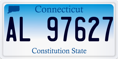 CT license plate AL97627