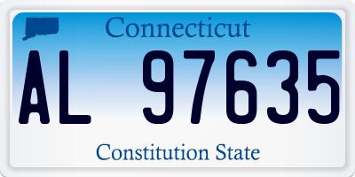 CT license plate AL97635