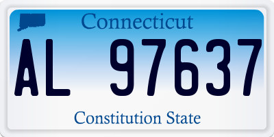 CT license plate AL97637