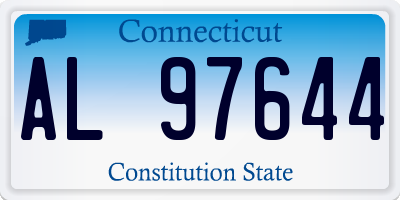 CT license plate AL97644