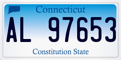 CT license plate AL97653