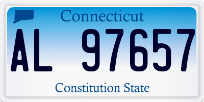 CT license plate AL97657