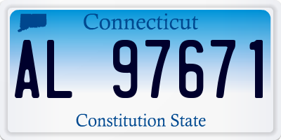 CT license plate AL97671
