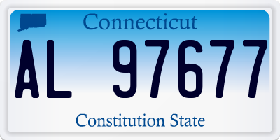 CT license plate AL97677